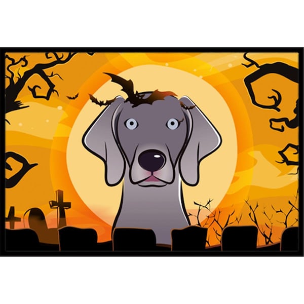 Carolines Treasures Halloween Weimaraner Indoor and Outdoor Mat- 18 x 27 in. BB1789MAT - main